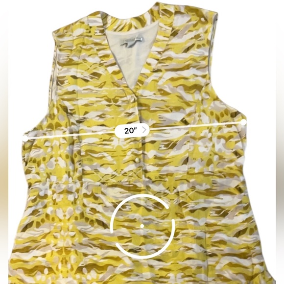 AllSaints Dress Oniyuri Yellow Silk Mini Dress, US 10 - Picture 11 of 12